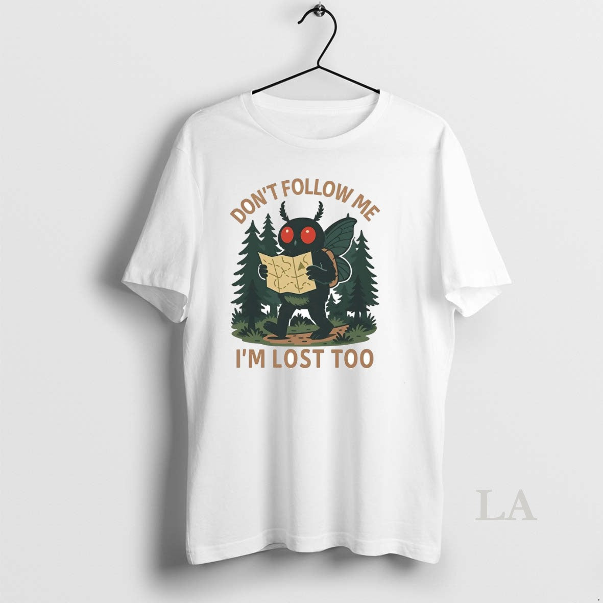 Original Mothman Dont Follow Me Im Lost Too Shirt Hoodie Sweatshirt | PurePodTees.com