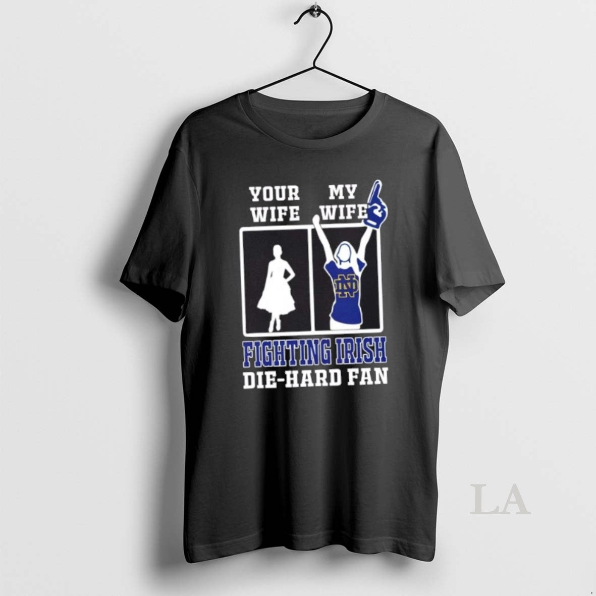 Original My Wife Notre Dame Fighting Irish Football Die Hard Fan Shirt Hoodie Sweatshirt | PurePodTees.com