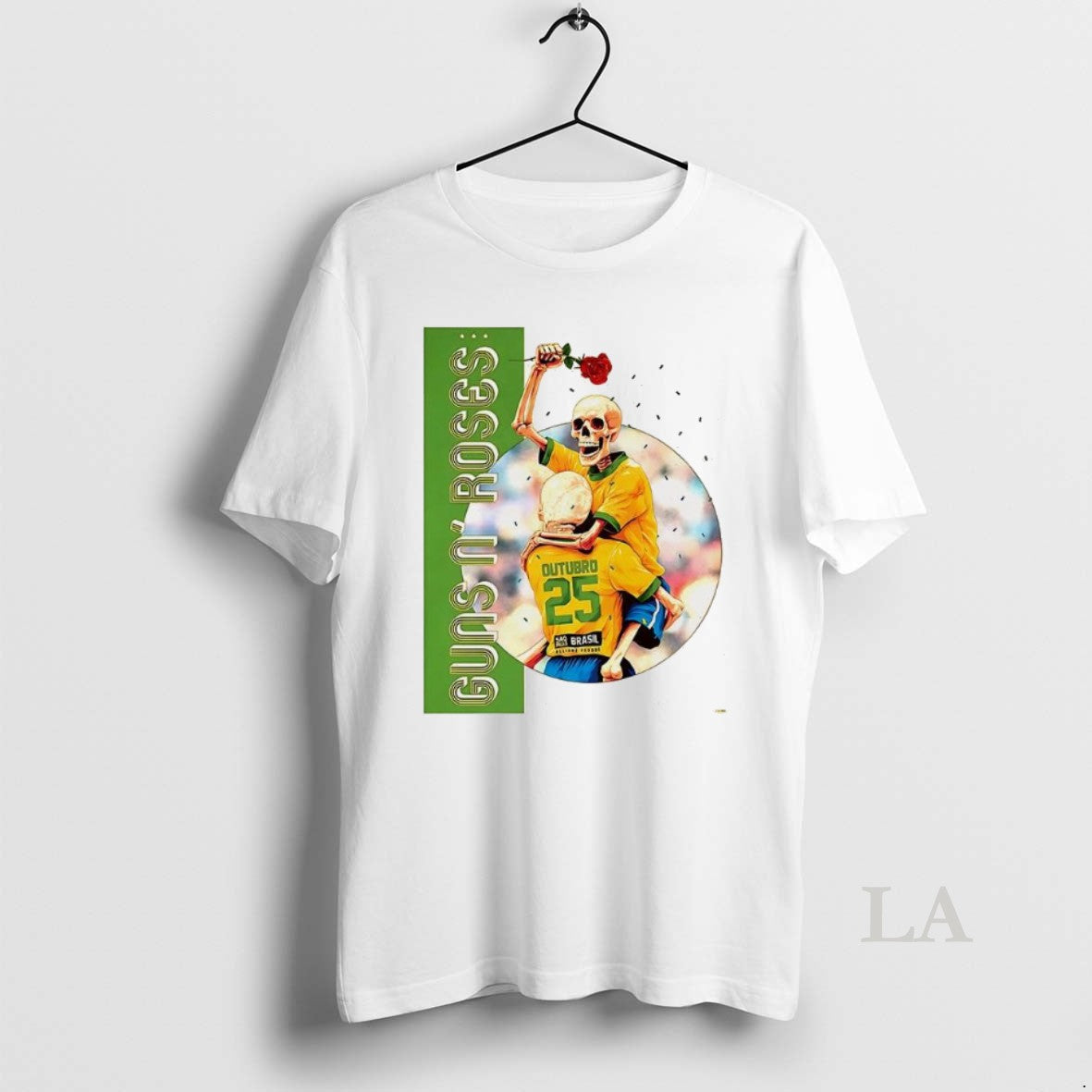 Original N Roses Allianz Parque Sao Paulo Brazil 2025 Not In This Lifetime Tour Skeleton Shirt Hoodie Sweatshirt