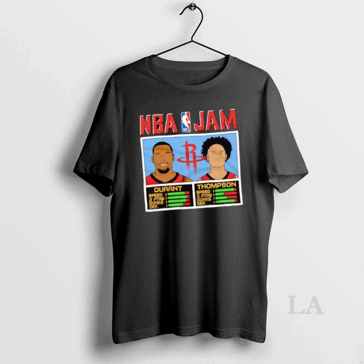 Original Nba Jam Kevin Durant And Klay Thompson Houston Rockets Graphic Shirt Hoodie Sweatshirt | PurePodTees.com
