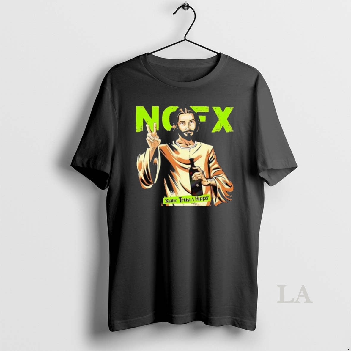 Original Nofx Jesus Never Trust A Hippy Shirt Hoodie Sweatshirt | PurePodTees.com
