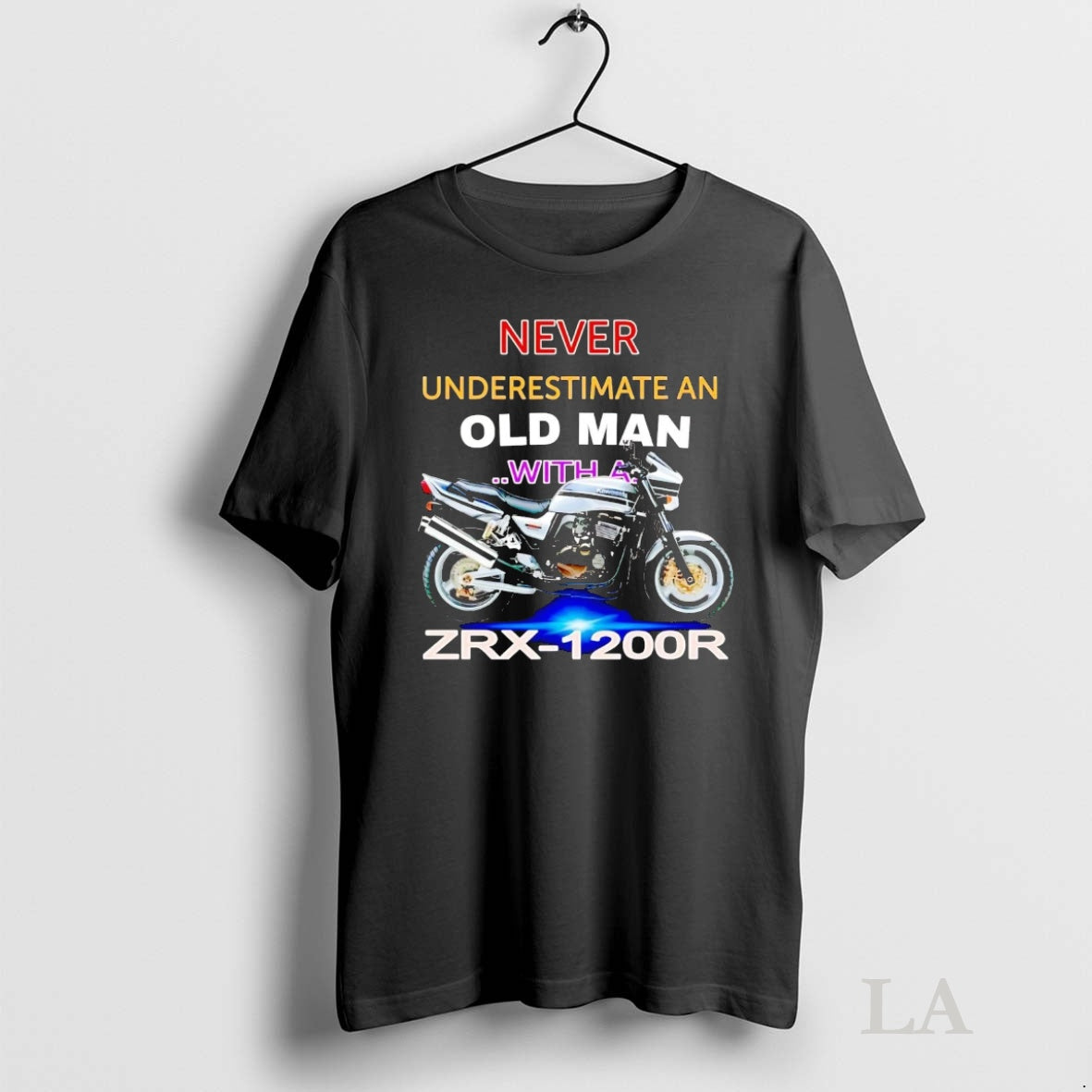 Original Never Underestimate An Old Man With A Zrx 1200r Shirt Hoodie Sweatshirt | PurePodTees.com