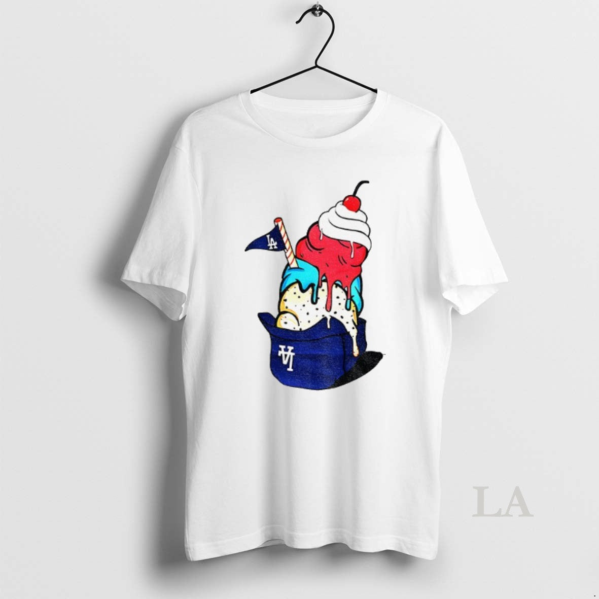 Original New Era Ice Cream Los Angeles Dodgers Baseball Mlb World Series 2025 Shirt Hoodie Sweatshirt | PurePodTees.com