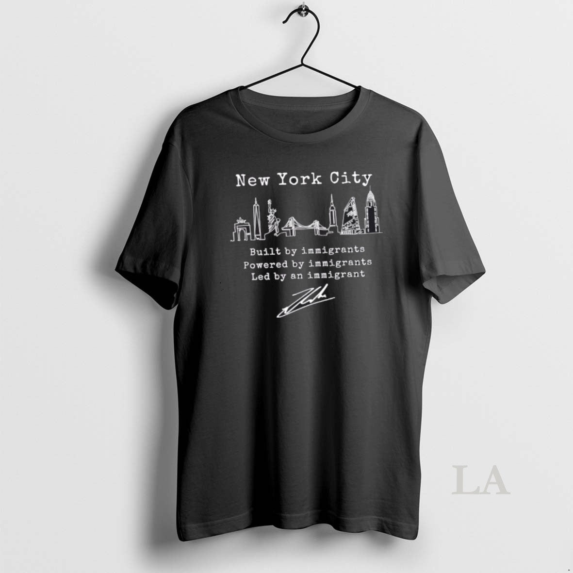 Original New York City Built By Immigrants Powered By Immigrants Led By Immigrant Shirt Hoodie Sweatshirt | PurePodTees.com