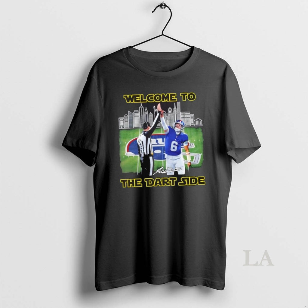 Original New York Giants Jaxson Dart Welcome To The Dart Side Skyline