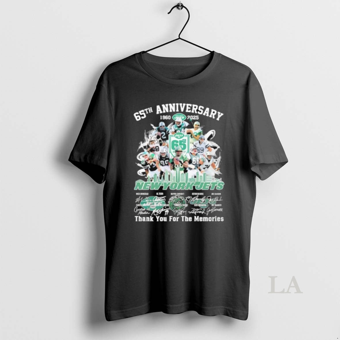 Original New York Jets Thank You For The Memories 65th Anniversary 1960 2025 Shirt Hoodie Sweatshirt | PurePodTees.com