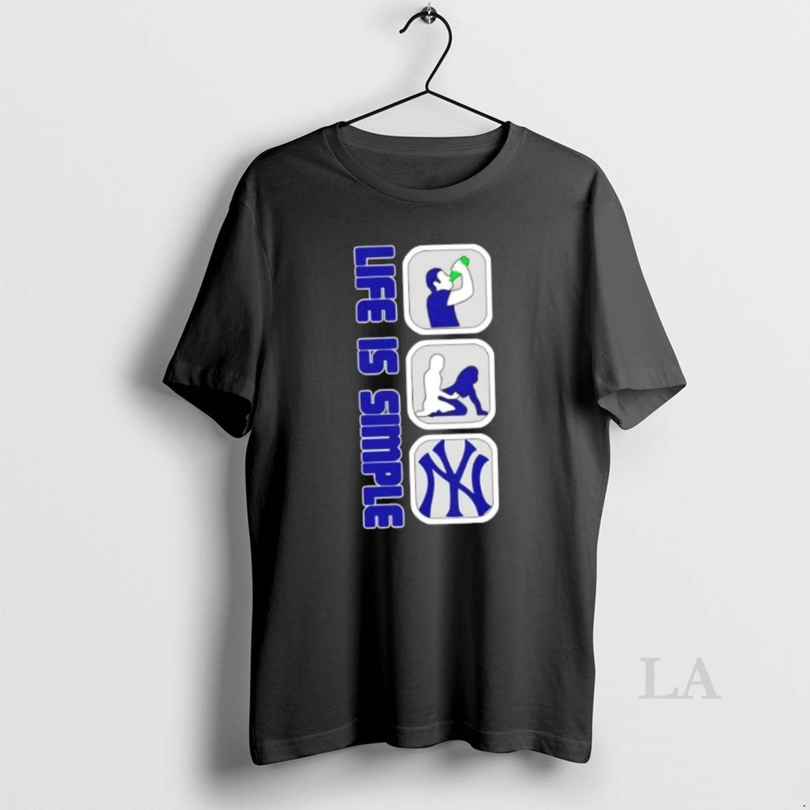 Original New York Yankees Baseball Life Is Simple Shirt Hoodie Sweatshirt | PurePodTees.com