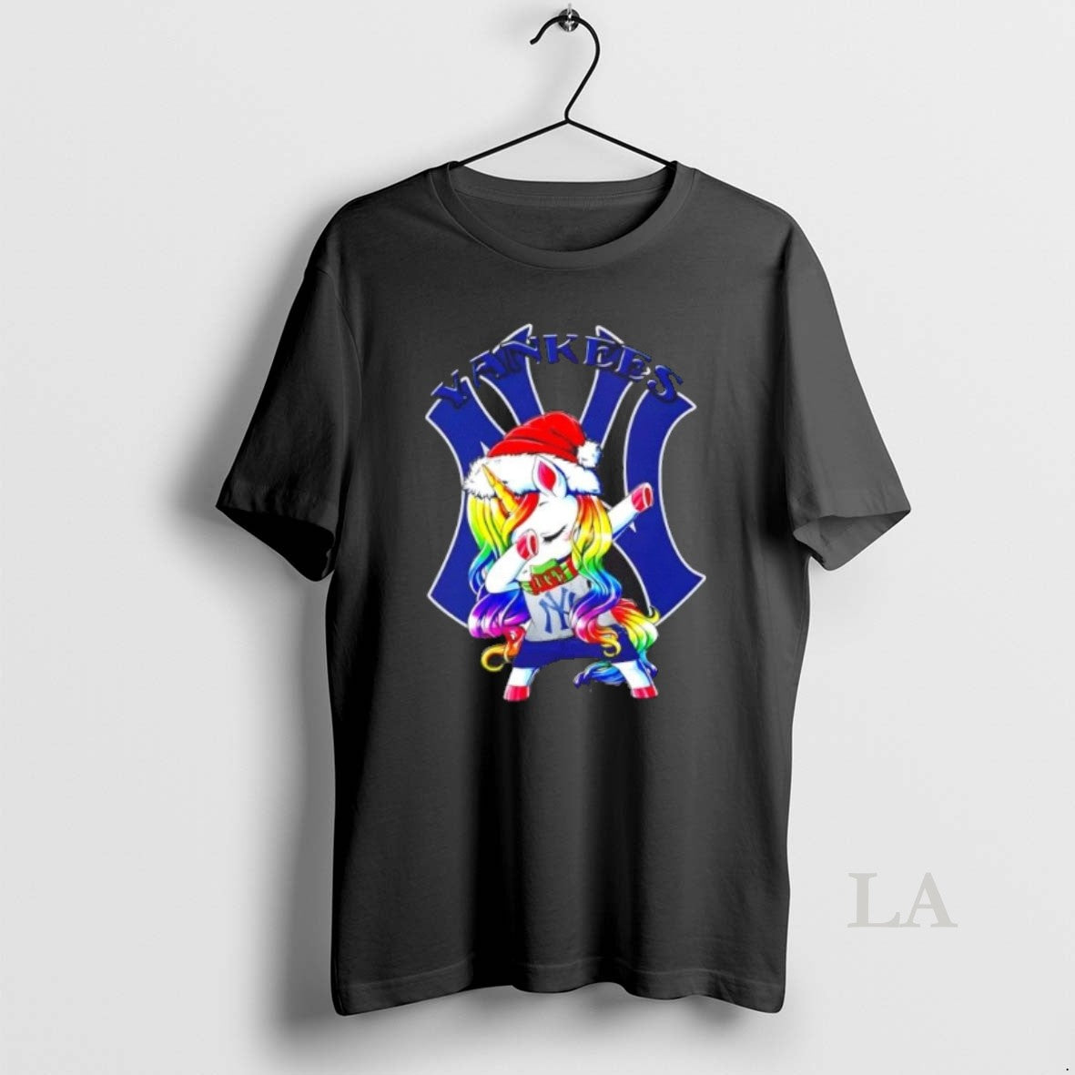 Original New York Yankees X Unicorn Santa Hat Dabbing Merry Christmas Shirt Hoodie Sweatshirt | PurePodTees.com