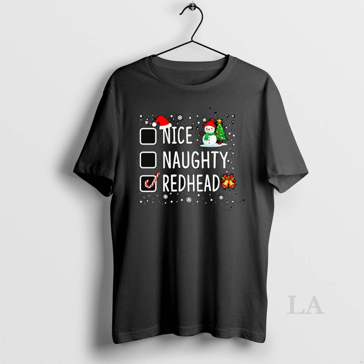 Original Nice Naughty Redhead Christmas Shirt Hoodie Sweatshirt | PurePodTees.com