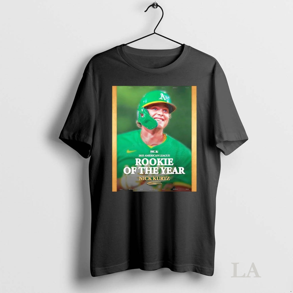 Original Nick Kurtz 2025 Al Rookie Of The Year Shirt Hoodie Sweatshirt | PurePodTees.com