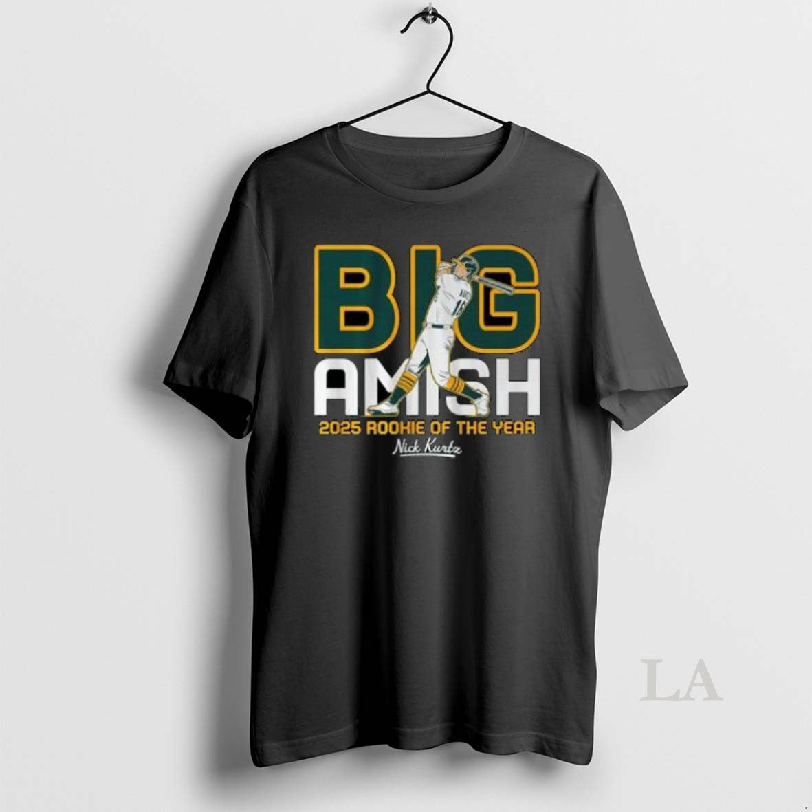 Original Nick Kurtz Big Amish 2025 Rookie Of The Year Shirt Hoodie Sweatshirt | PurePodTees.com
