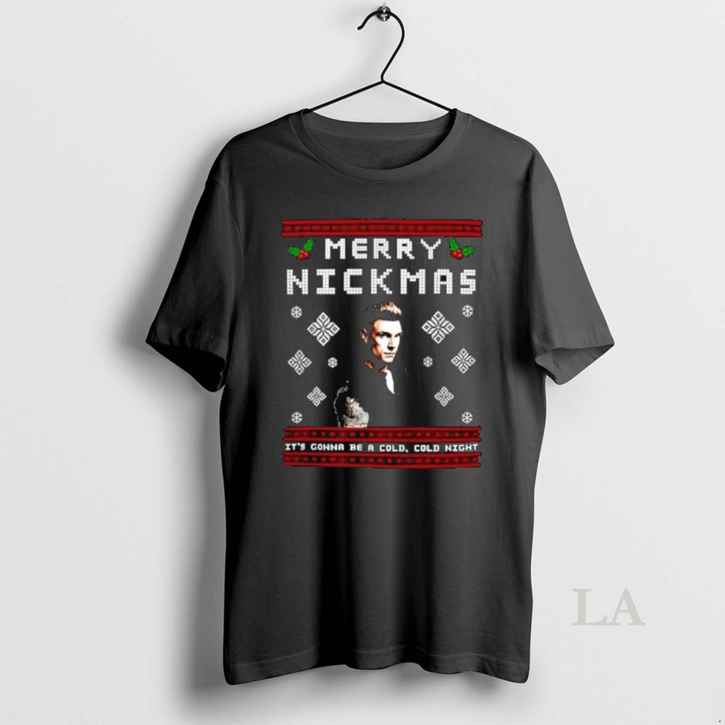 Original Nick Carter Merry Nickmas Its Gonna Be A Cold Cold Night Shirt Hoodie Sweatshirt | PurePodTees.com