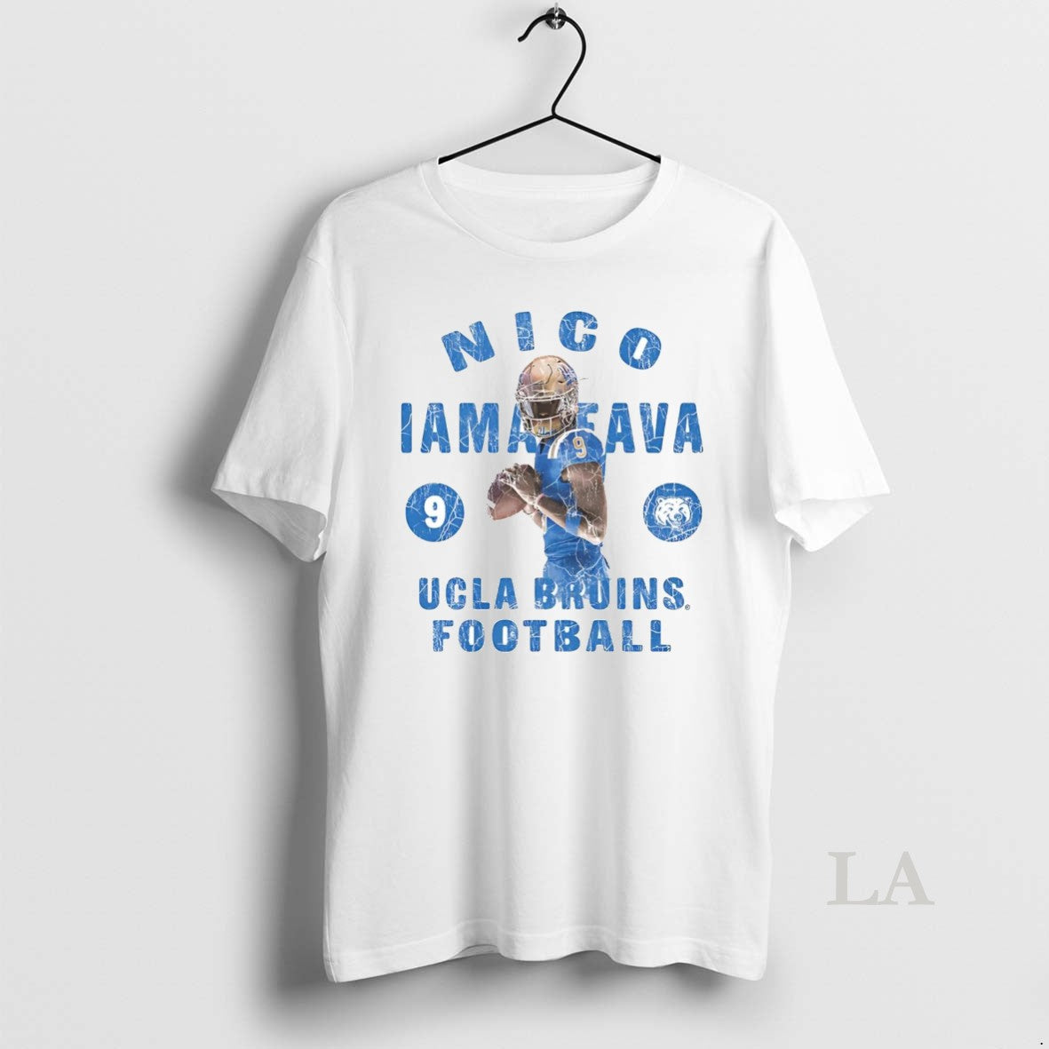 Original Nico Iamaleava Illustrated Ucla Bruins Football Shirt Hoodie Sweatshirt | PurePodTees.com
