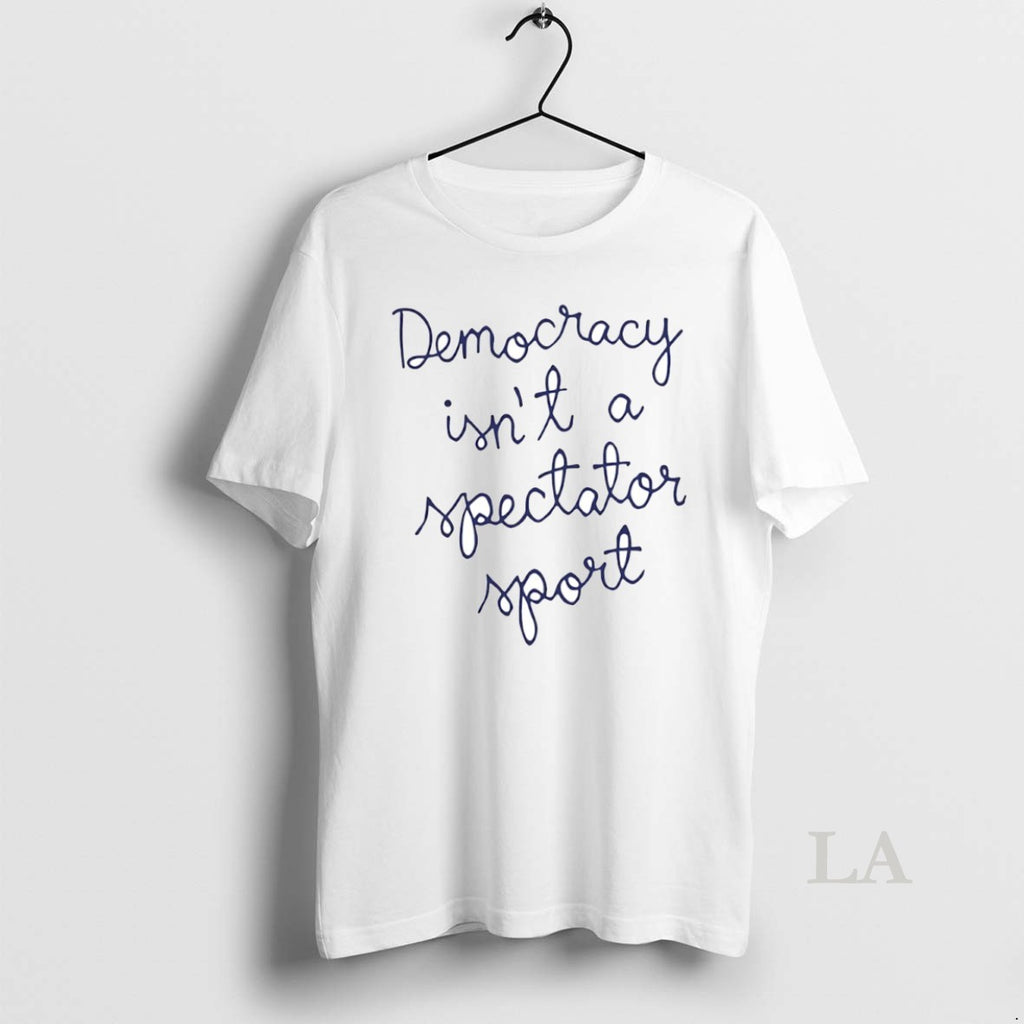 Original Nicole Wallace Democracy Isnt A Spectator Sport Circle Shirt Hoodie Sweatshirt | PurePodTees.com