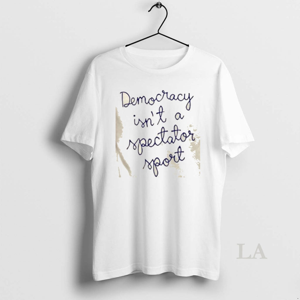 Original Nicole Wallace Wearing Democracy Is Not A Spectator Sport Shirt Hoodie Sweatshirt | PurePodTees.com