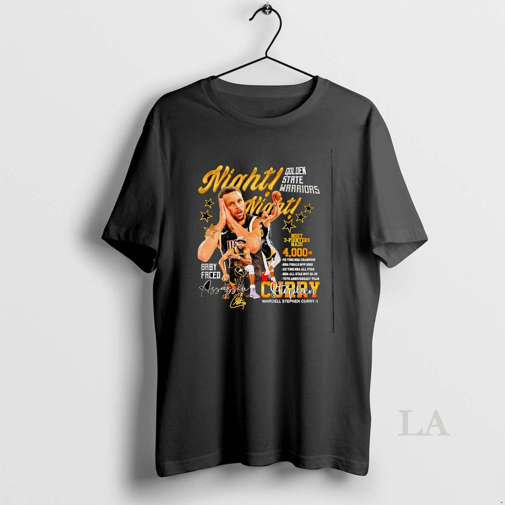 Original Night Night Baby Faced Most 3 Pointers Made 4000 Stephen Curry Shirt Hoodie Sweatshirt | PurePodTees.com