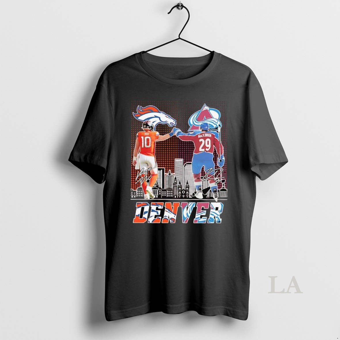 Original Nix And Mackinnon Fist Bump Denver City Skyline Shirt Hoodie Sweatshirt | PurePodTees.com