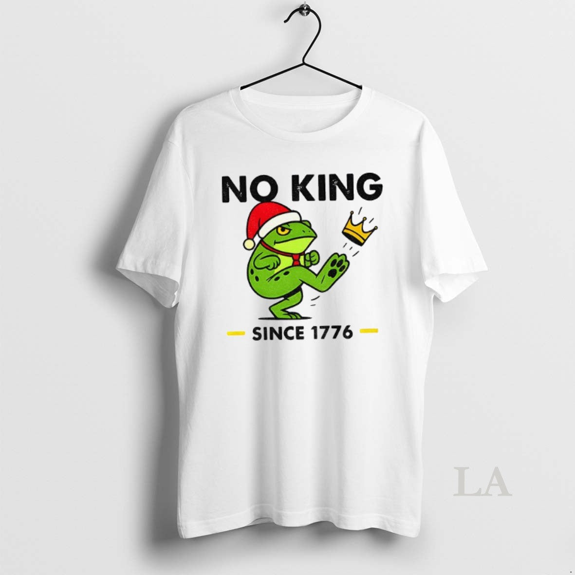 Original No King Since 1776 Funny Christmas Frog Shirt Hoodie Sweatshirt | PurePodTees.com