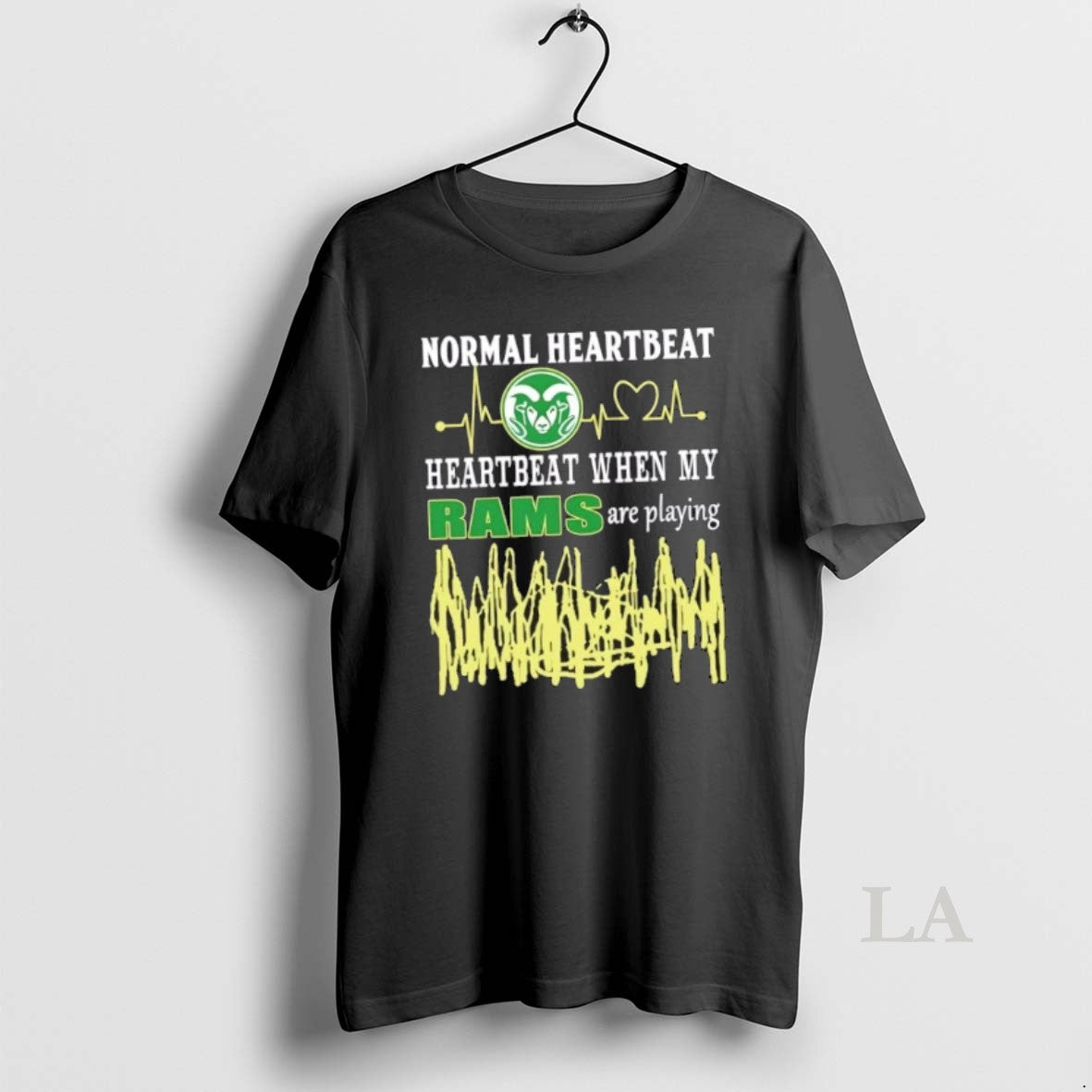 Original Normal Heartbeat Heartbeat When My Colorado State Rams Are Playing Shirt Hoodie Sweatshirt | PurePodTees.com