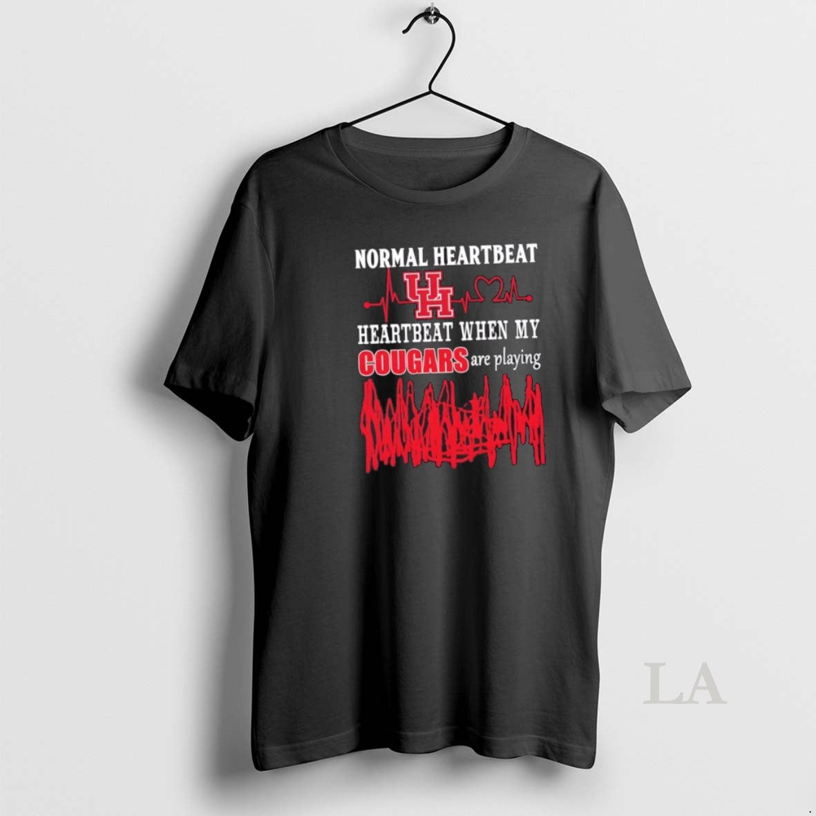Original Normal Heartbeat Heartbeat When My Houston Cougars Are Playing Shirt Hoodie Sweatshirt | PurePodTees.com