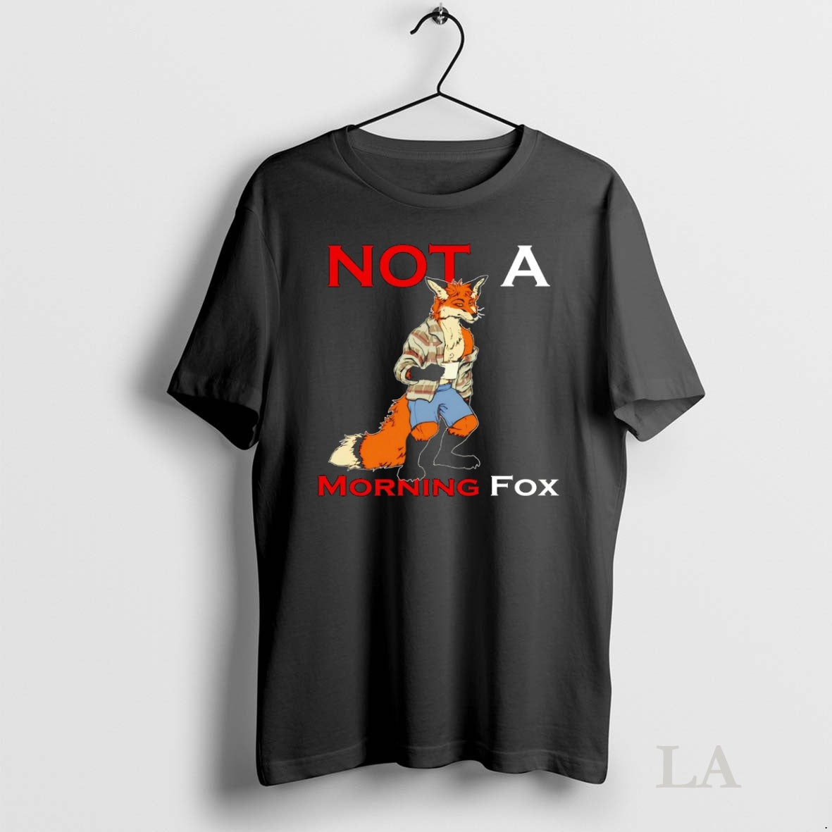 Original Not A Morning Fox Shirt Hoodie Sweatshirt | PurePodTees.com