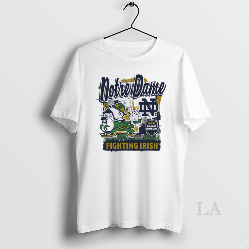 Original Notre Dame Football 2025 College Gameday Mascot Runner Shirt Hoodie Sweatshirt | PurePodTees.com