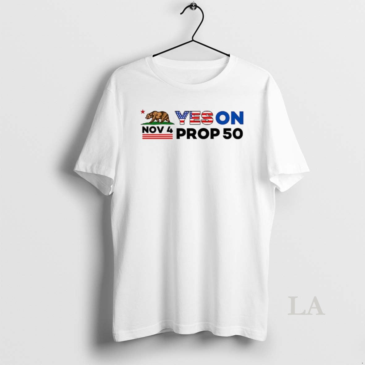 Original Nov 4 Yes On Prop 50 Bear With American Flag Shirt Hoodie Sweatshirt | PurePodTees.com