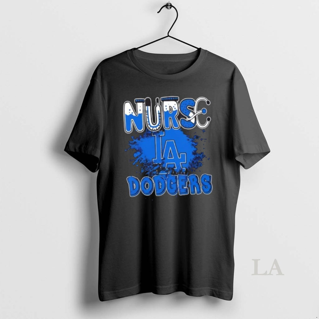 Original Nurse X Los Angeles Dodgers Baseball Shirt Hoodie Sweatshirt | PurePodTees.com