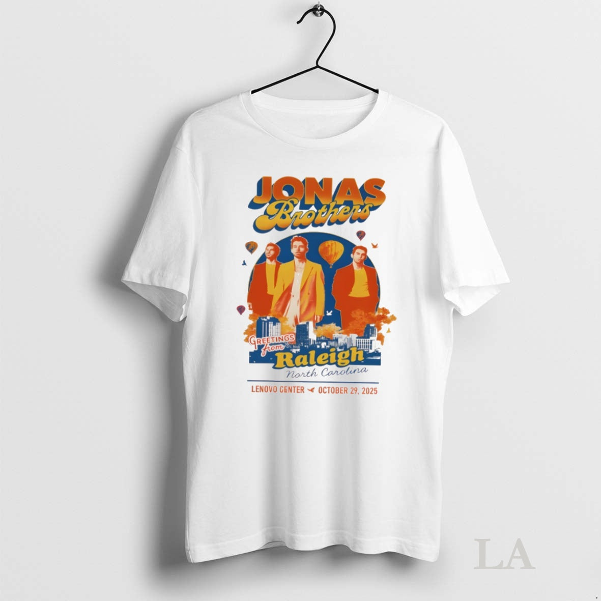 Original Oct 29 2025 Jonas Brothers Lenovo Center Raleigh Nc Shirt Hoodie Sweatshirt | PurePodTees.com