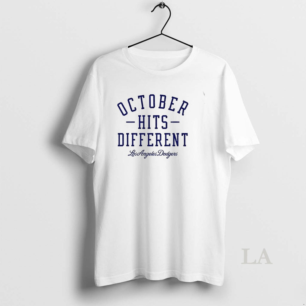 Original October Hits Different Los Angeles Dodgers Back 2 Back Champions Mlb World Series Shirt Hoodie Sweatshirt