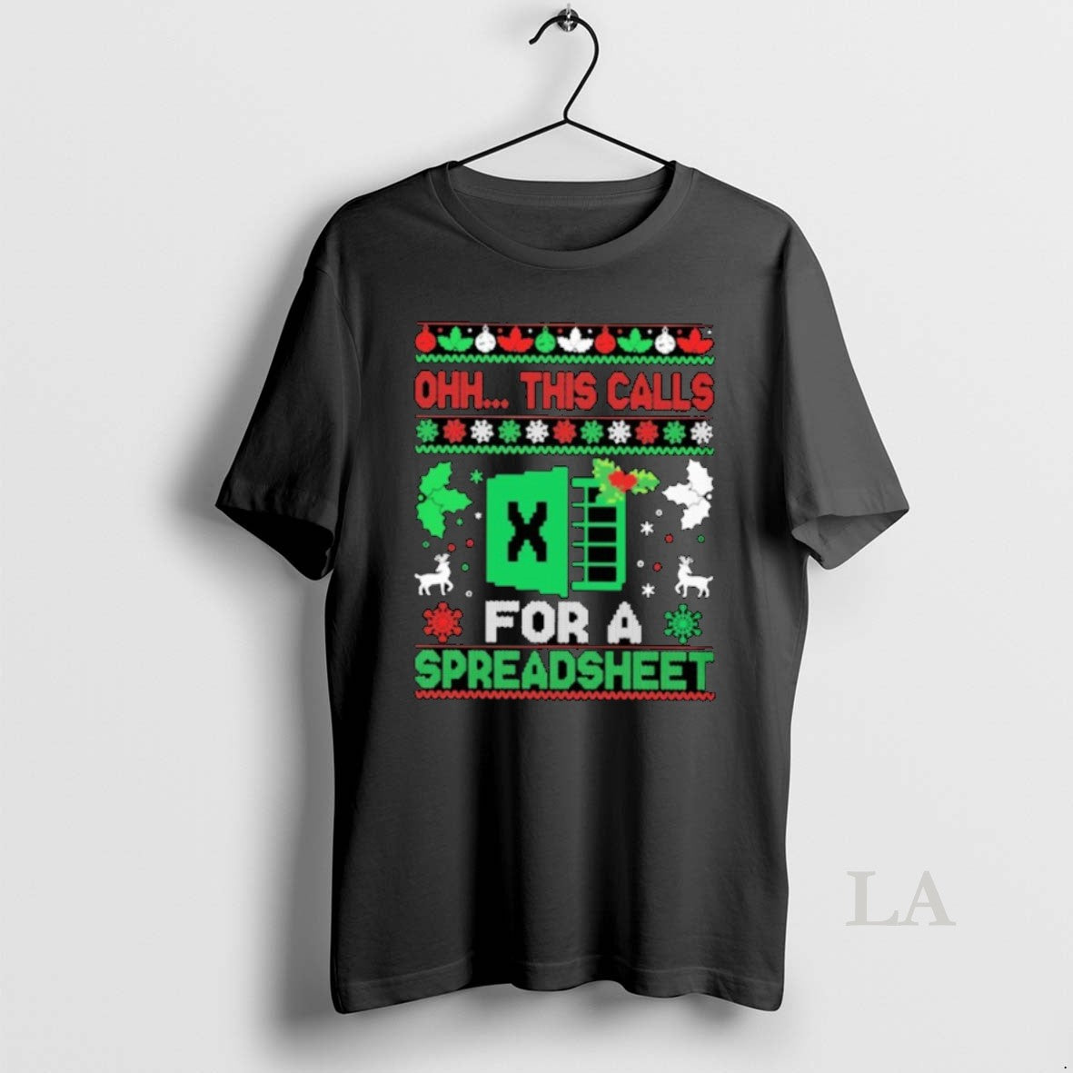 Original Ohh This Call For A Spreadsheet Ugly Christmas Shirt Hoodie Sweatshirt | PurePodTees.com