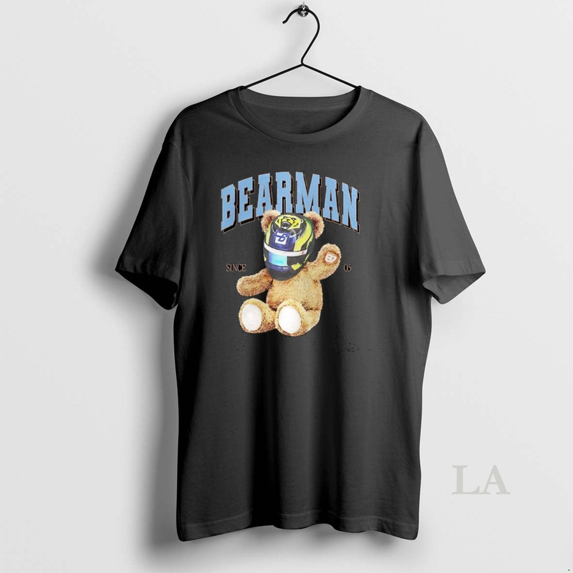 Original Oliver Bearman F1 Teddy Bear Helmet Shirt Hoodie Sweatshirt | PurePodTees.com