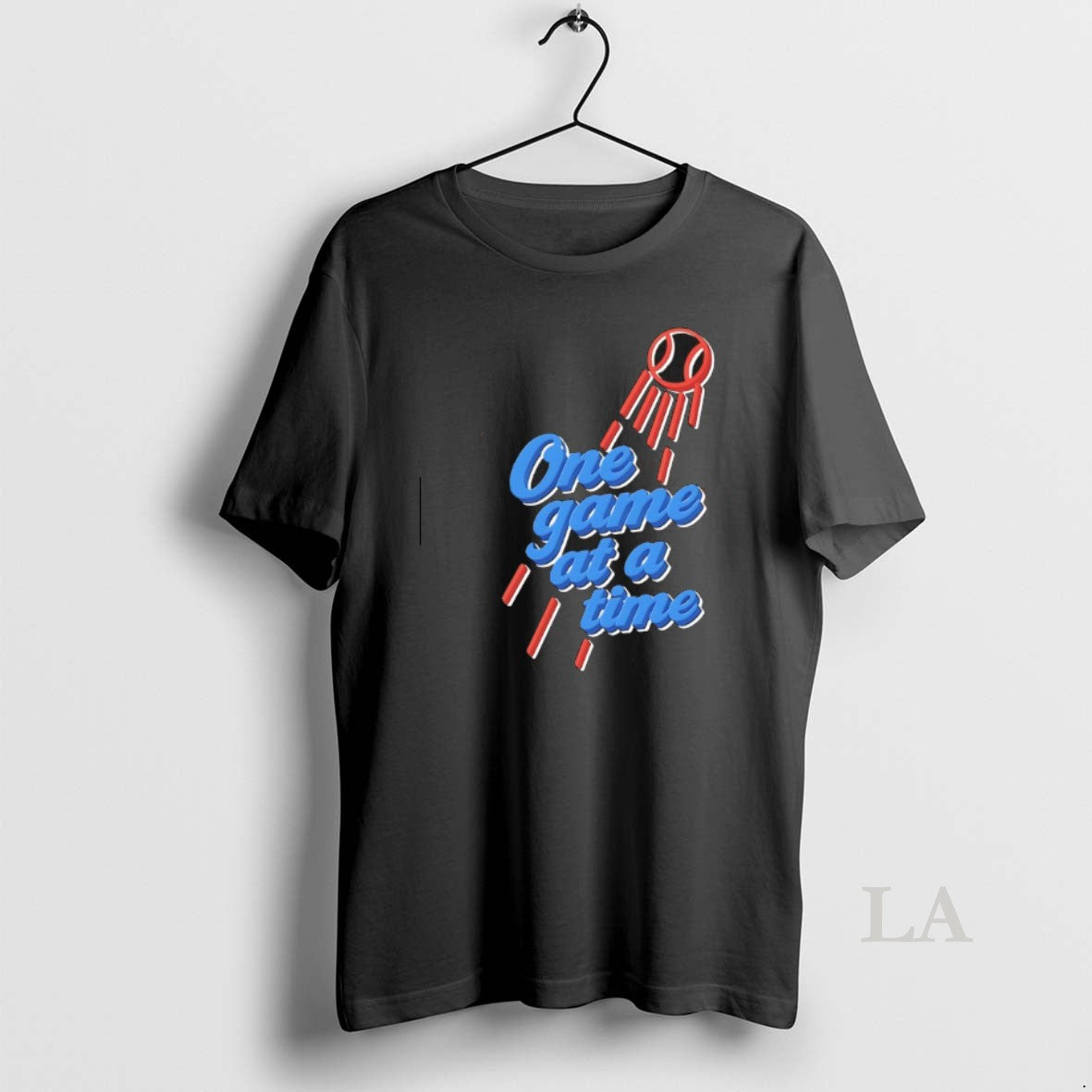 Original One Game At A Time Los Angeles Dodgers Parody Logo Shirt Hoodie Sweatshirt | PurePodTees.com