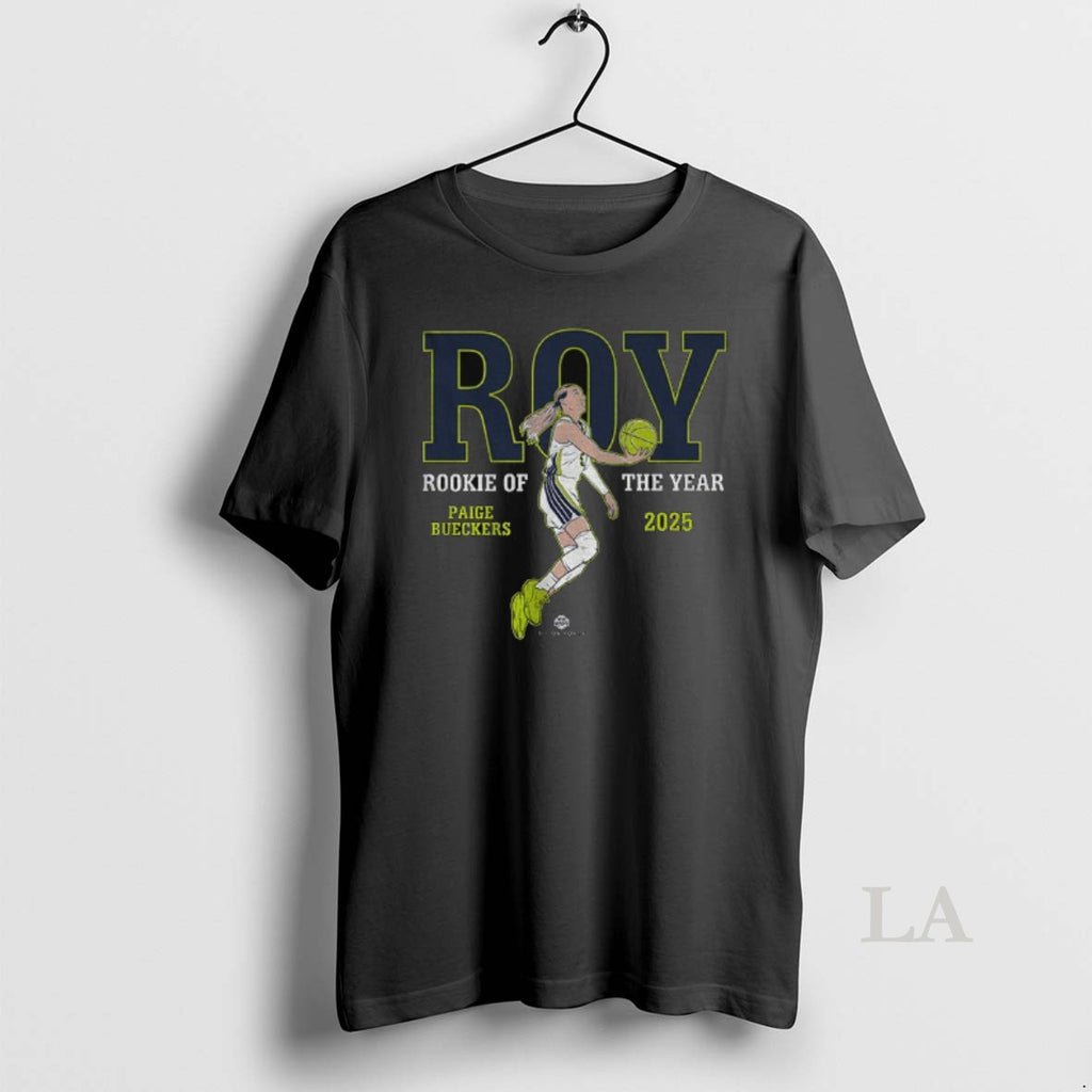 Original Paige Bueckers Dallas Wings Basketball Wnba Roy Rookie Of The Year 2025 Shirt Hoodie Sweatshirt | PurePodTees.com