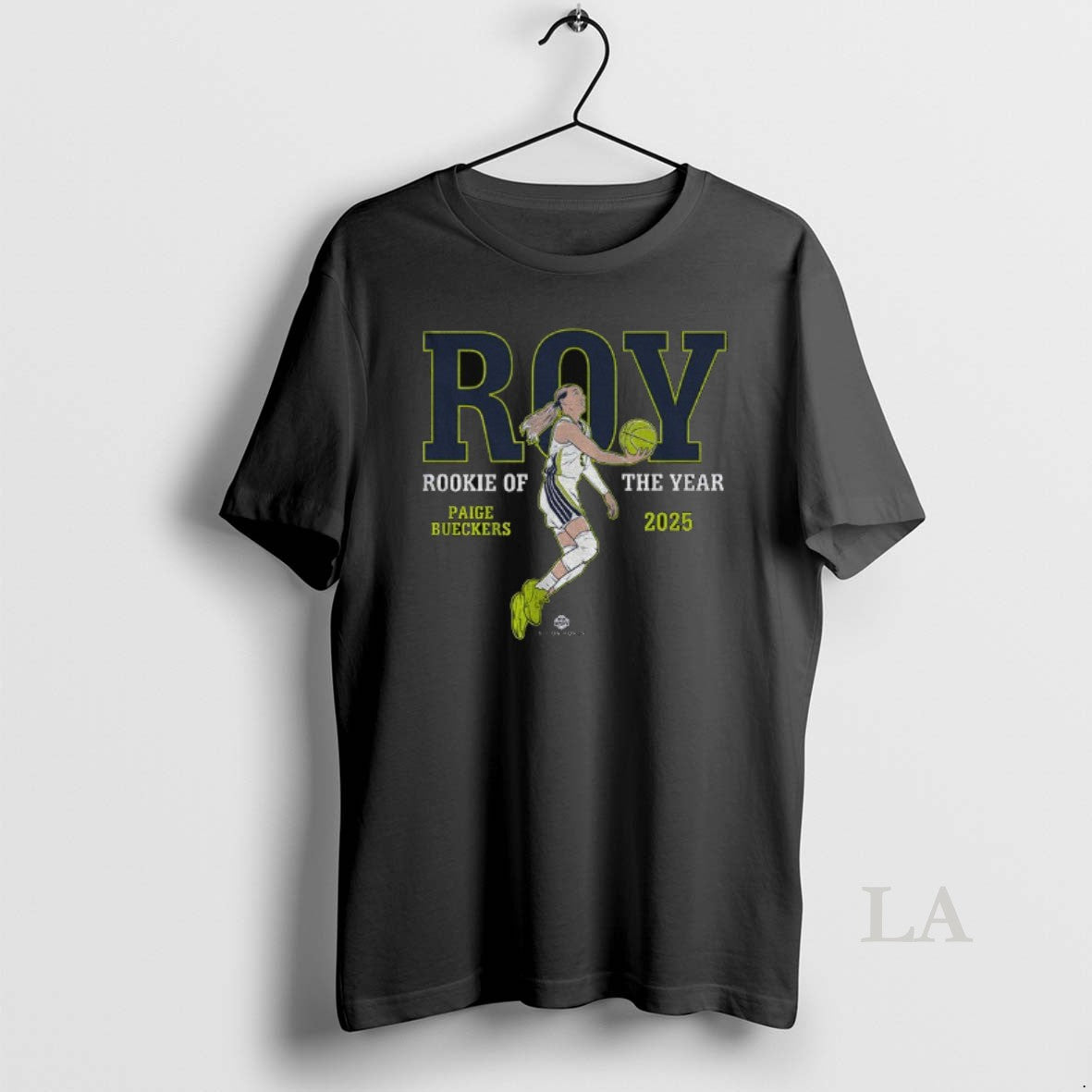 Original Paige Bueckers Dallas Wings Basketball Wnba Roy Rookie Of The Year 2025 Shirt Hoodie Sweatshirt | PurePodTees.com