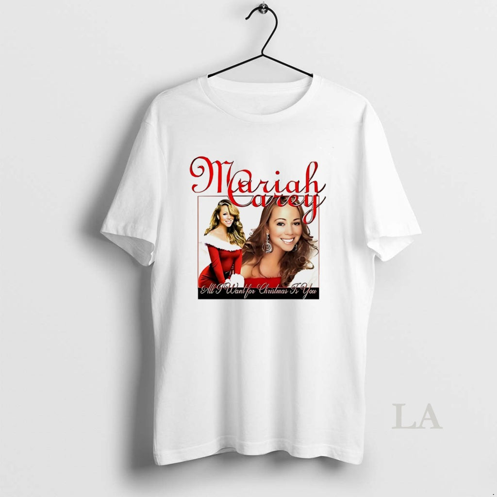 Original Pca Mariah Carey All I Want For Christmas Is You White Shirt Hoodie Sweatshirt | PurePodTees.com