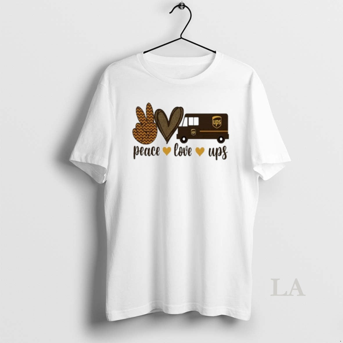 Original Peace Love Ups Hand Love Car Shirt Hoodie Sweatshirt | PurePodTees.com