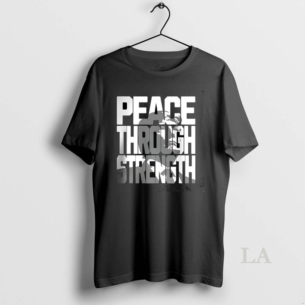 Original Peace Through Strength Trump In Wording Shirt Hoodie Sweatshirt | PurePodTees.com