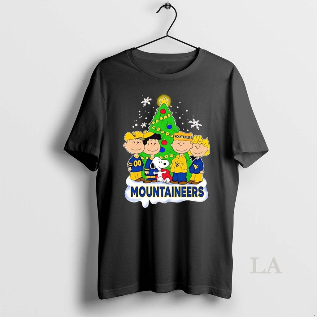 Original Peanuts West Virginia Mountaineers Under Christmas Tree