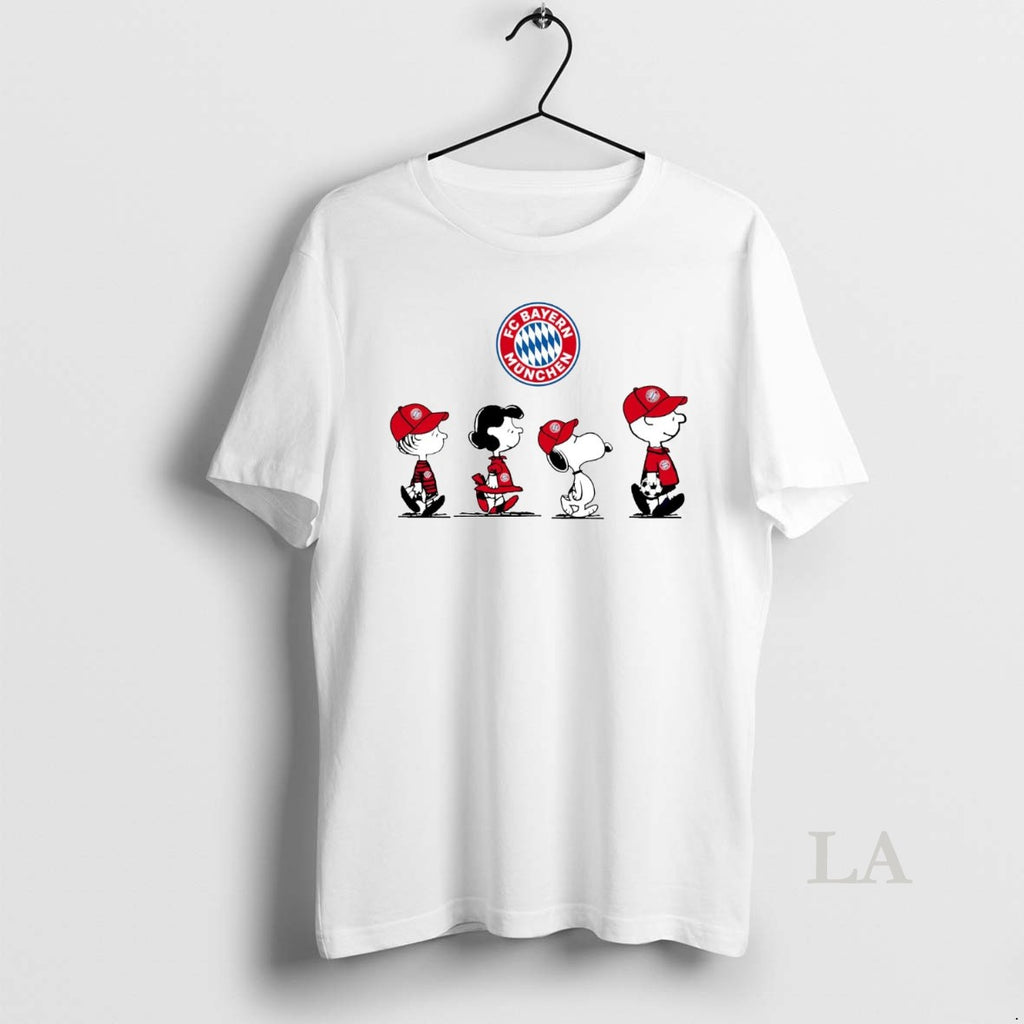Original Peanuts Characters Fc Bayern Munich Shirt Hoodie Sweatshirt | PurePodTees.com