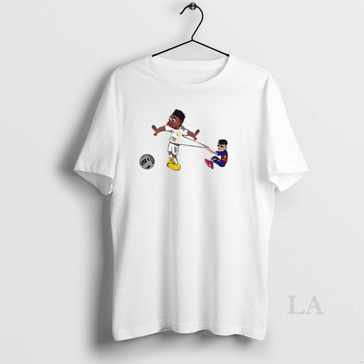 Original Pedri Pulling Vini Jr 7 Football Cartoon Meme Shirt Hoodie Sweatshirt | PurePodTees.com