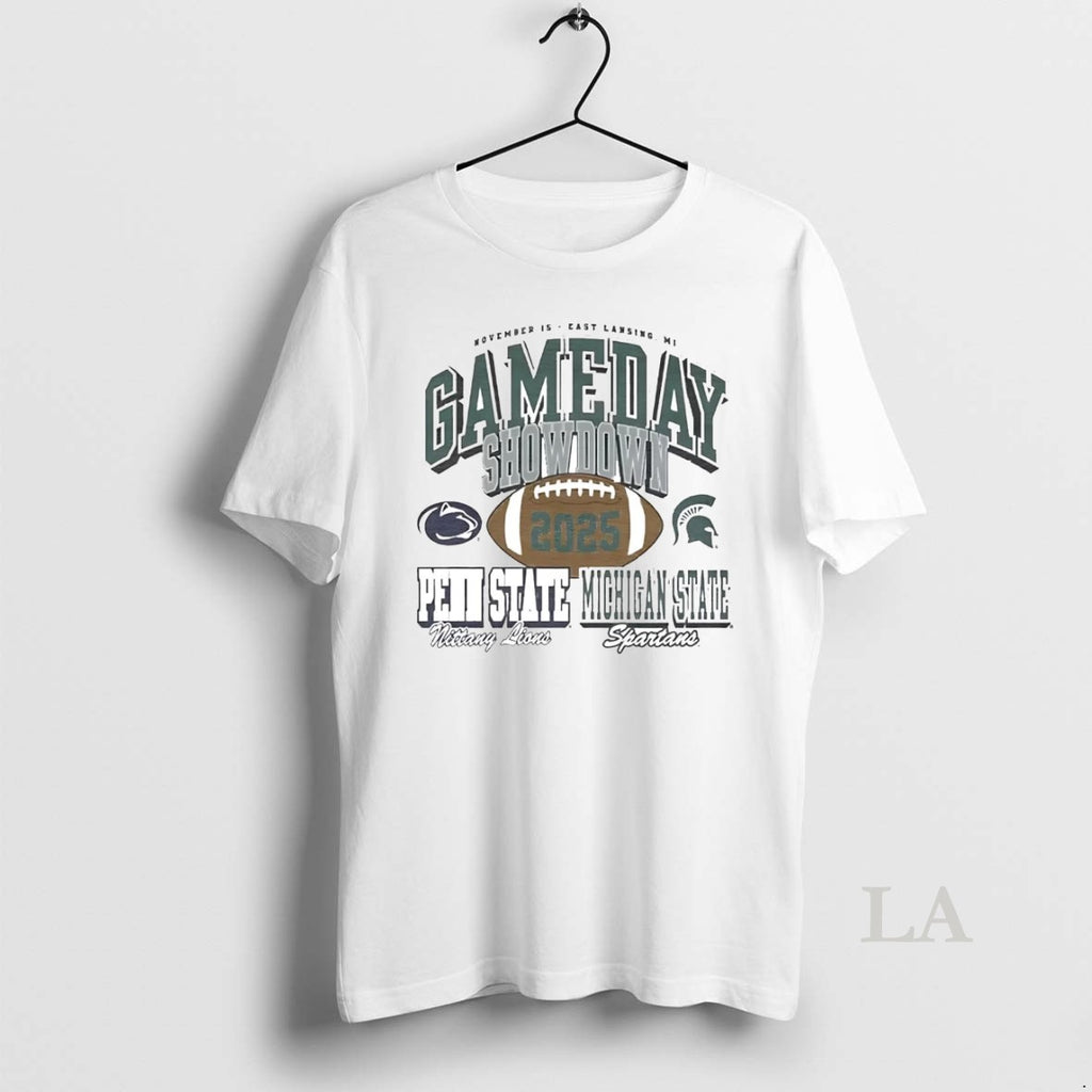 Original Penn State Nittany Lions Vs Michigan State Spartans Gameday Showdown 2025 Shirt Hoodie Sweatshirt | PurePodTees.com