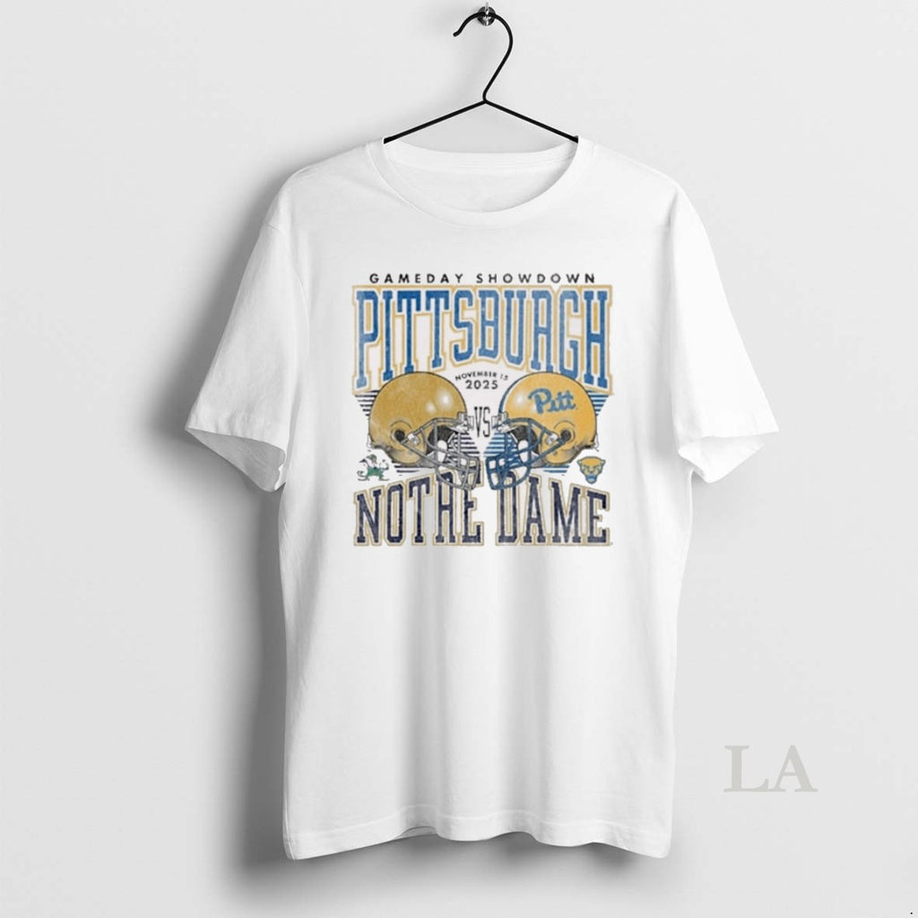 Original Pitt Panthers Football Vs Notre Dame Fighting Irish Gameday Showdown November 15 2025 Helmet Shirt Hoodie Sweatshirt