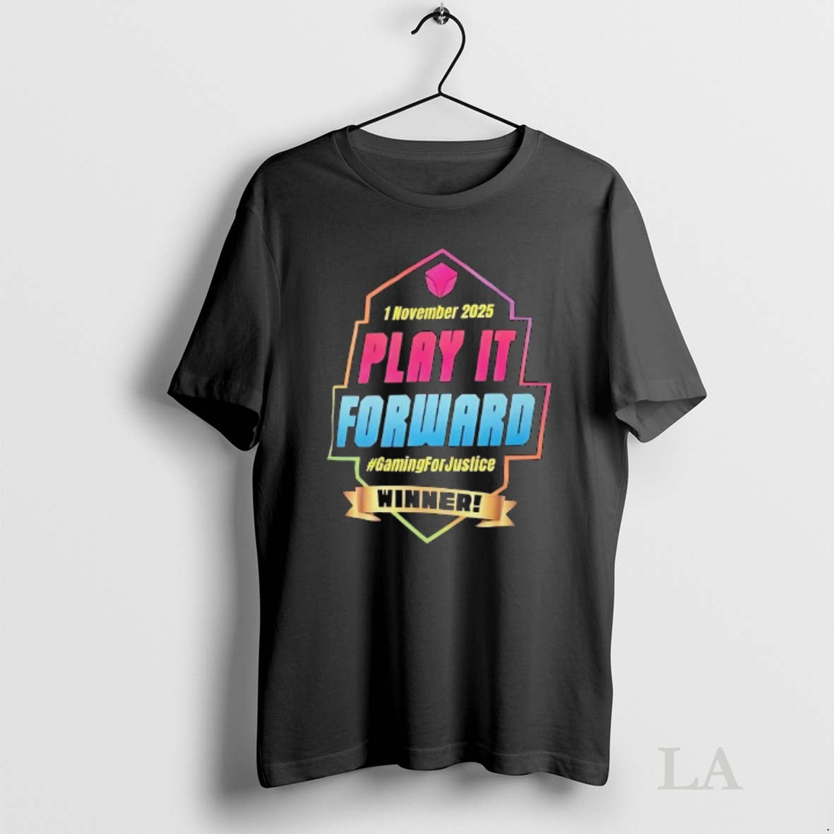 Original Play It Forward 1 November 2025 Gamingforjustice Winner Shirt Hoodie Sweatshirt | PurePodTees.com