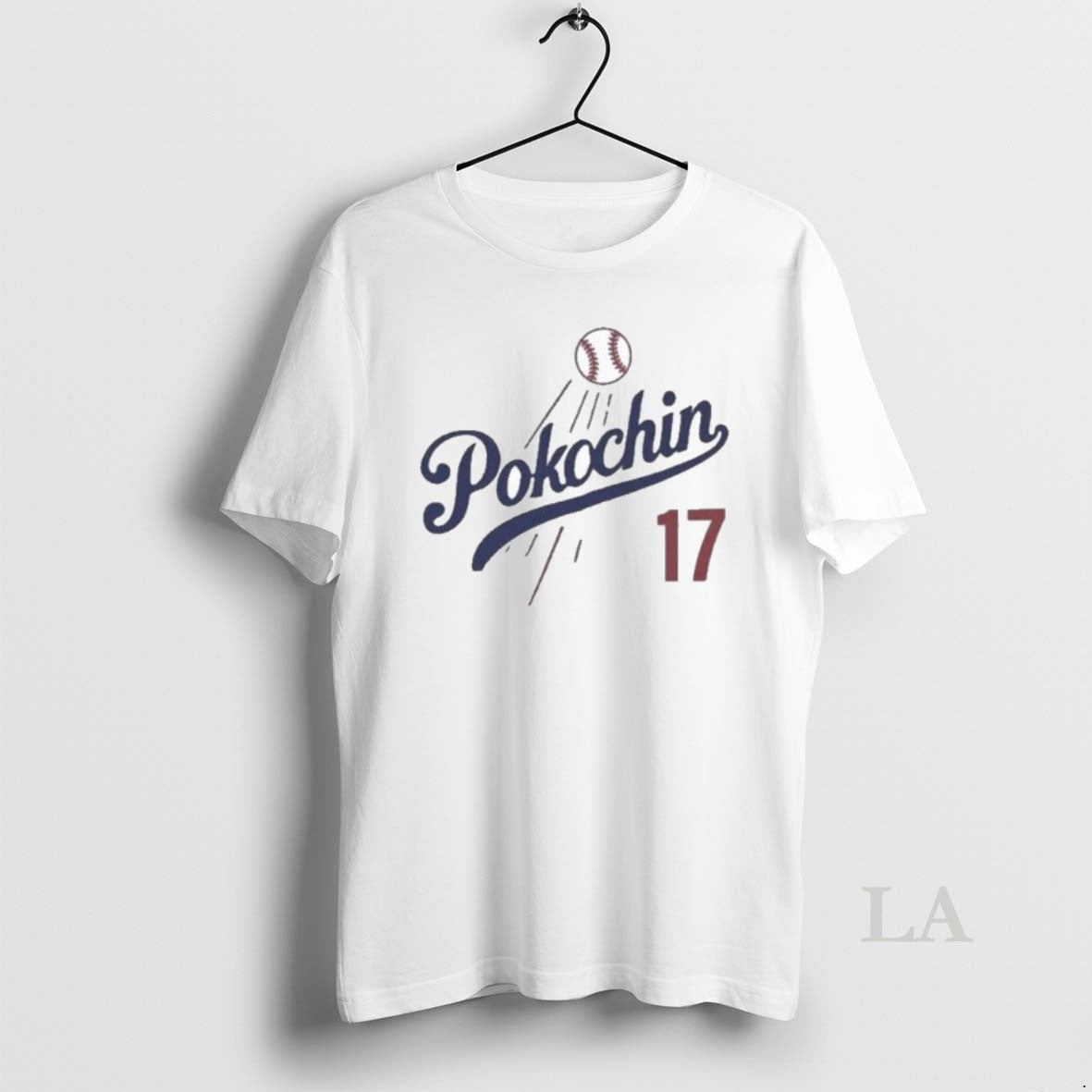 Original Pokochin 17 Los Angeles Dodgers Baseball Shirt Hoodie Sweatshirt | PurePodTees.com