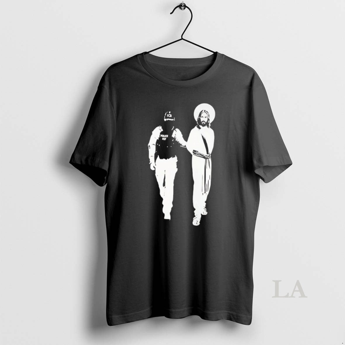 Original Police Arrested Jesus Ice Detaining Jesus Shirt Hoodie Sweatshirt | PurePodTees.com