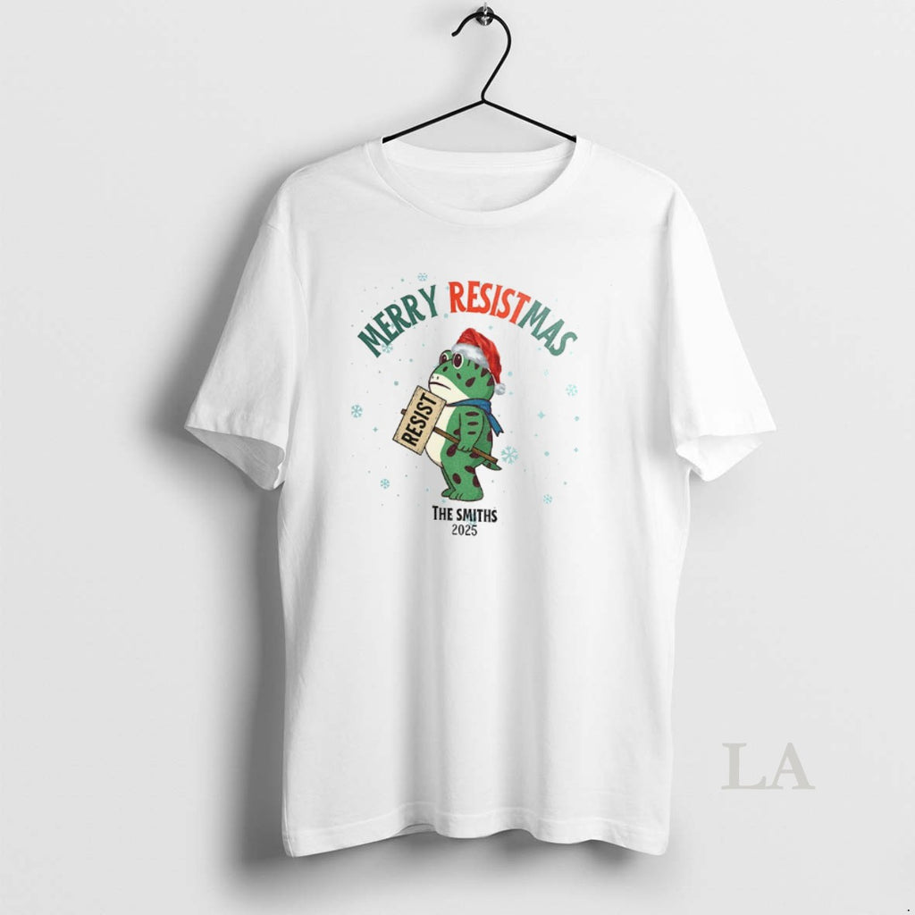 Original Portland Frog The Smiths Merry Resistmas Resist Fdt Anti Maga Anti Fascism Merry Christmas Shirt Hoodie Sweatshirt