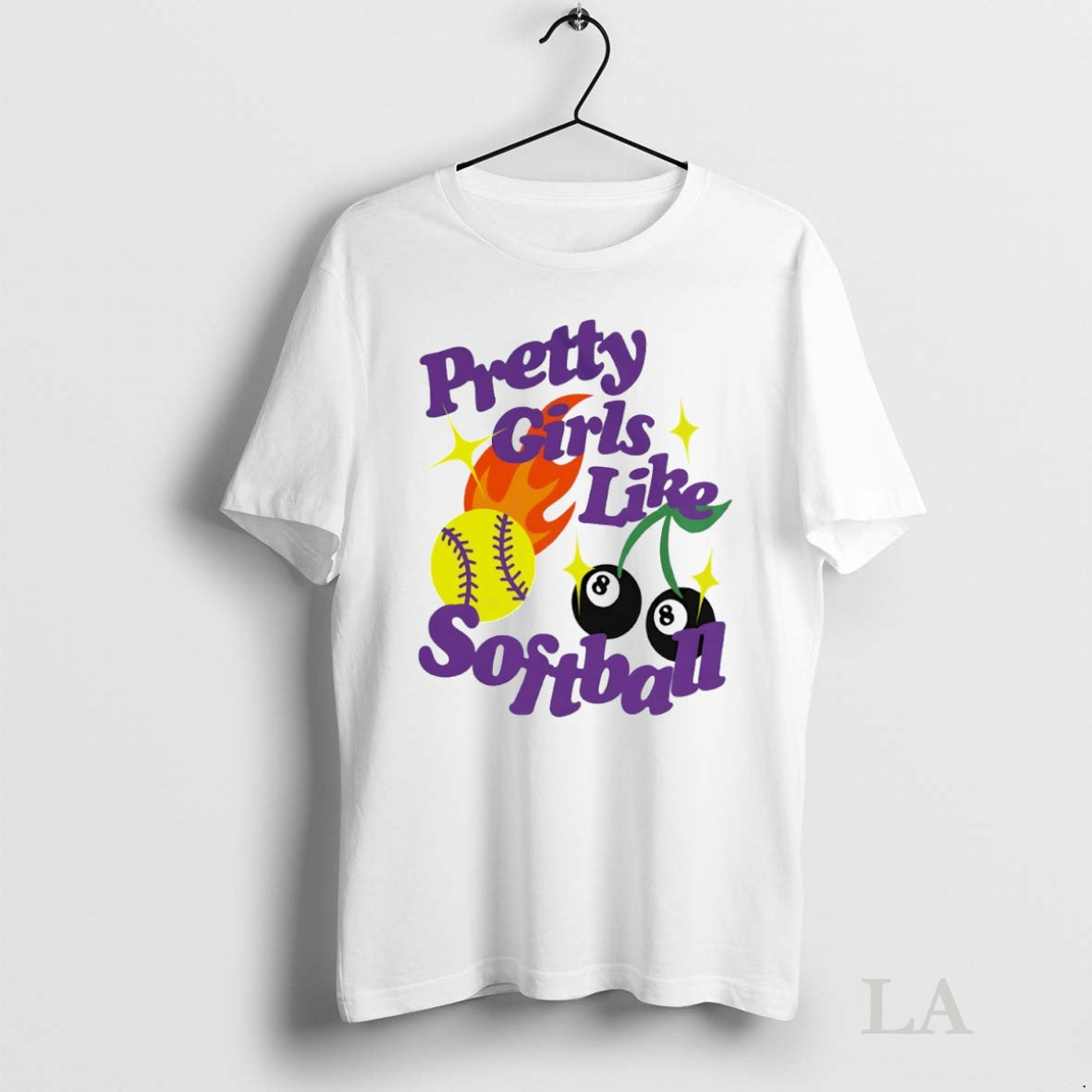 Original Pretty Girls Like Softball Circle Shirt Hoodie Sweatshirt | PurePodTees.com