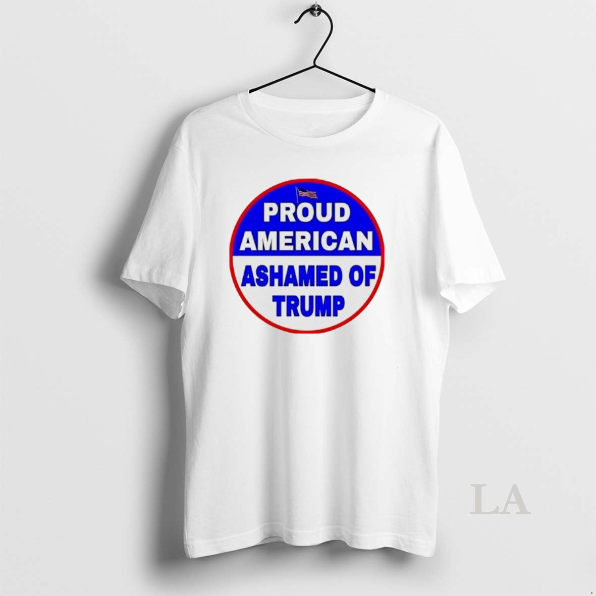 Original Proud American Ashamed Of Trump 2025 Shirt Hoodie Sweatshirt | PurePodTees.com