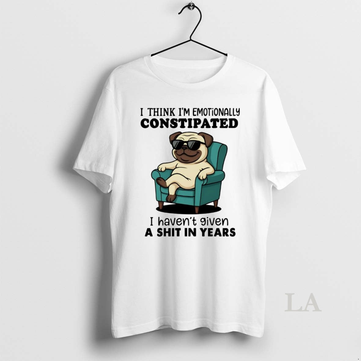 Original Pug I Think I Emotionally Constipated Shirt Hoodie Sweatshirt | PurePodTees.com